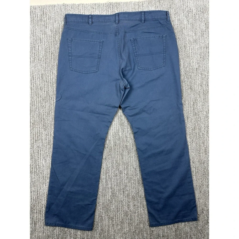 LL Bean Pants Men's 38x29 Pima Cotton 5 Pocket Chino Standard Fit Blue Straight